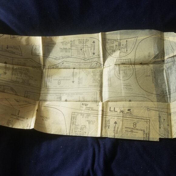 vtg McCall's Cozy Toes baby booty making guide - Picture 6 of 9